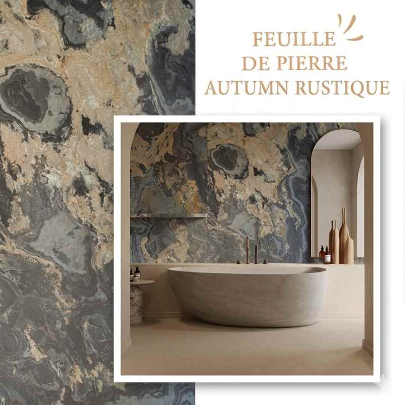 La Feuille de pierre naturelle décoration murale Kallou