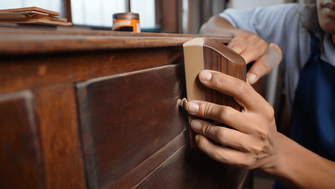 Comment poncer un meuble en bois ?