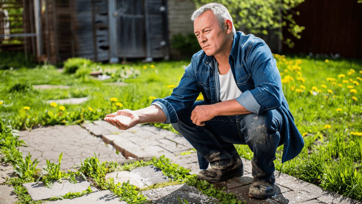 Sel entre les pavés : ce geste de printemps désherbe les joints sans fatiguer durablement la terre du jardin