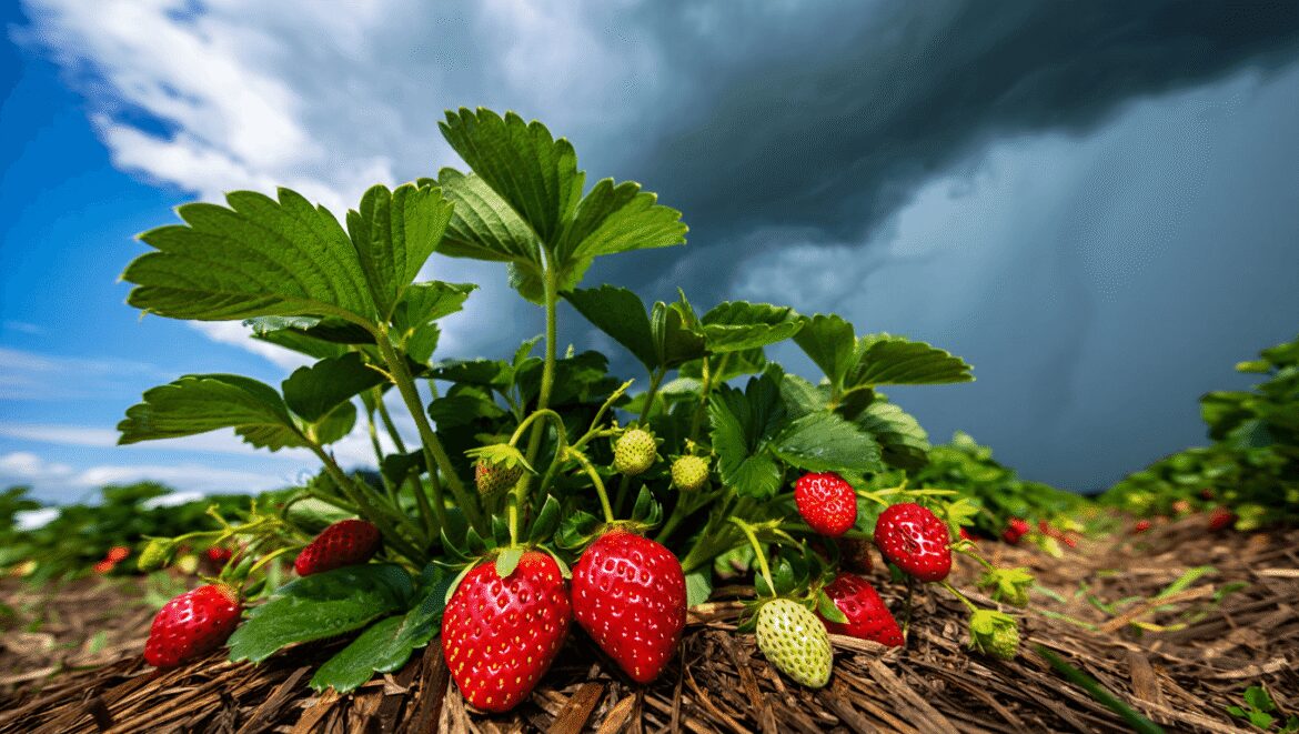 Avant l'orage, ce geste simple sur les fraisiers préserve des fruits rouges plus fermes et un parfum intact au frais