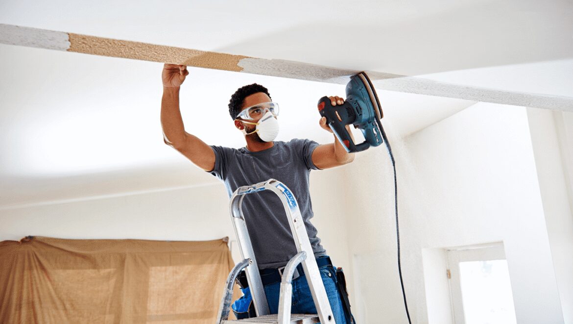 Pourquoi et comment poncer un plafond ?