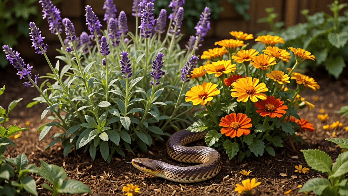Serpents au jardin : comment installer deux plantes répulsives pour éloigner naturellement les vipères