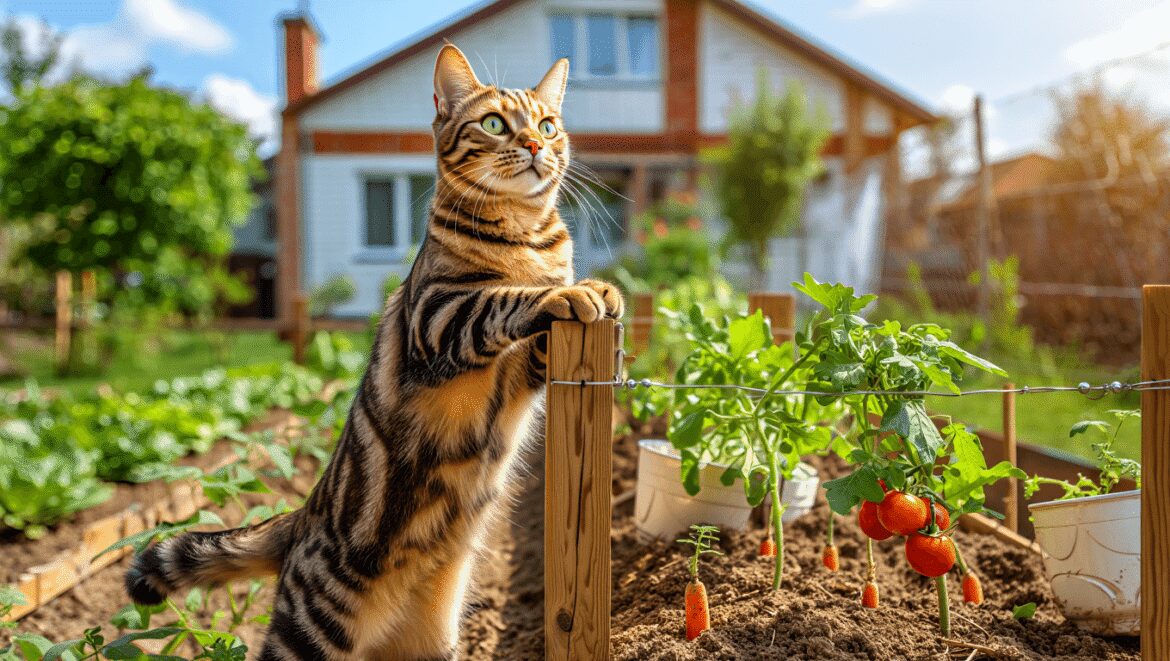 Chats dans le jardin : des solutions naturelles pour protéger vos plantations sans leur faire de mal
