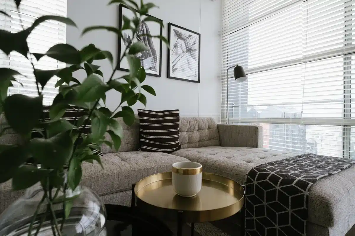 Intérieur épuré avec surfaces dégagées et rangements discrets