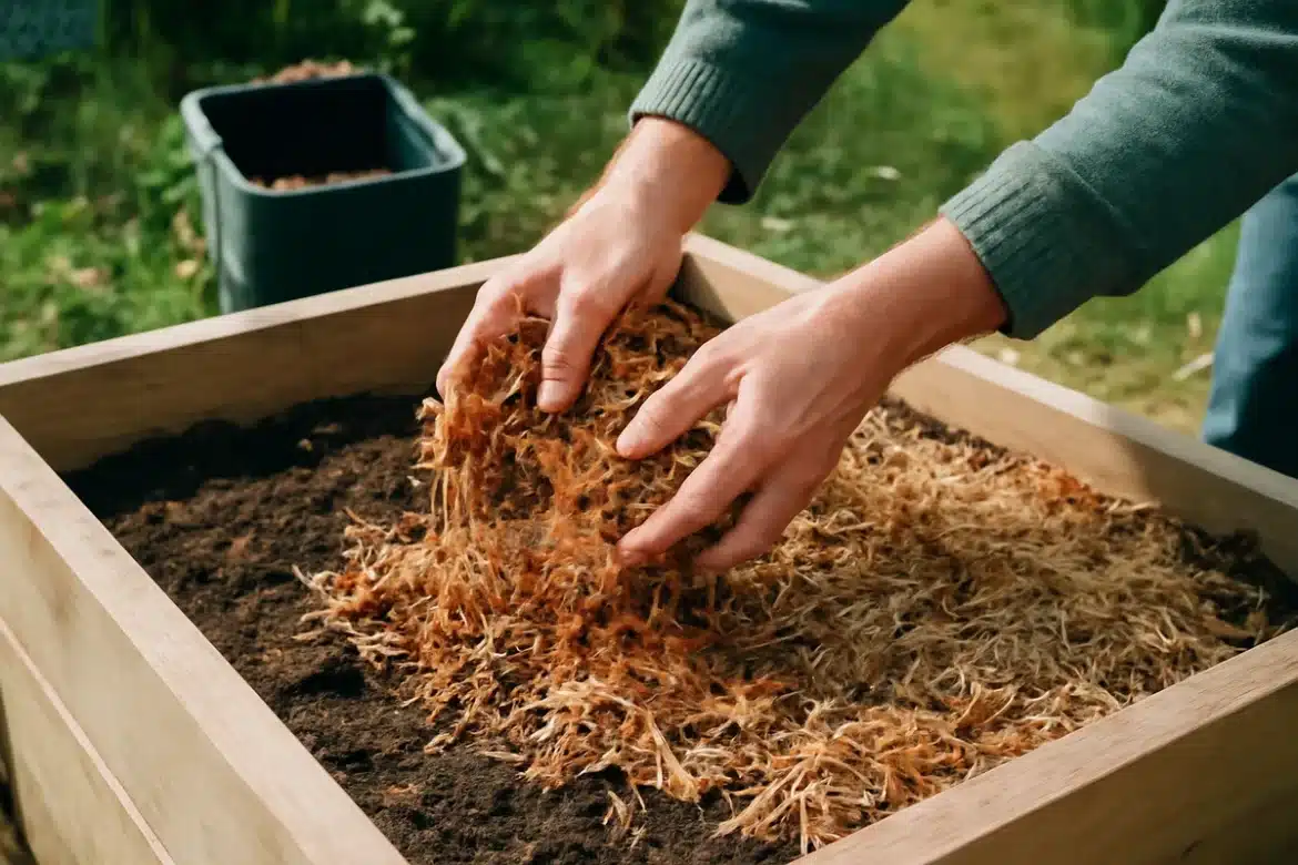 Comment préserver la vie du sol d’un carré potager surélevé après la récolte avant l’hiver ?
