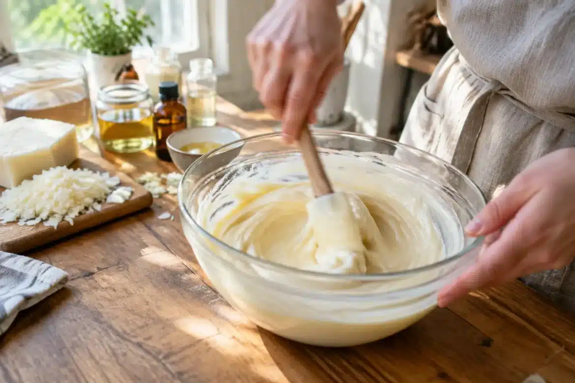 Recette maison de savon solide naturel : saponification à froid et méthode